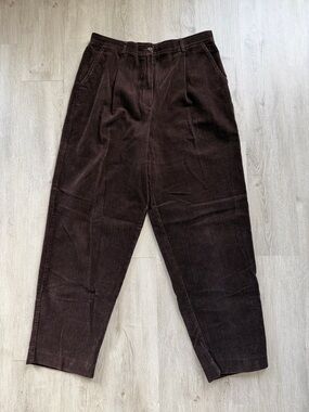 Pendleton Original 16 Brown Cotton Pleated Corduroy Pants